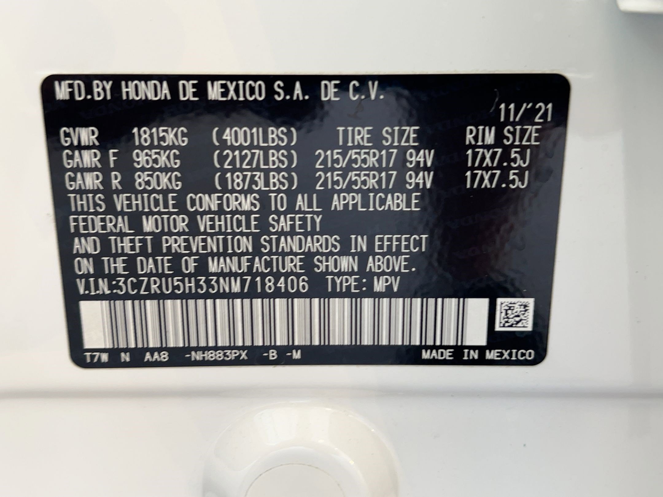 Used 2022 Honda HR-V LX image 20