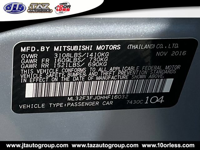 Used 2017 Mitsubishi Mirage G4 ES FWD image 19