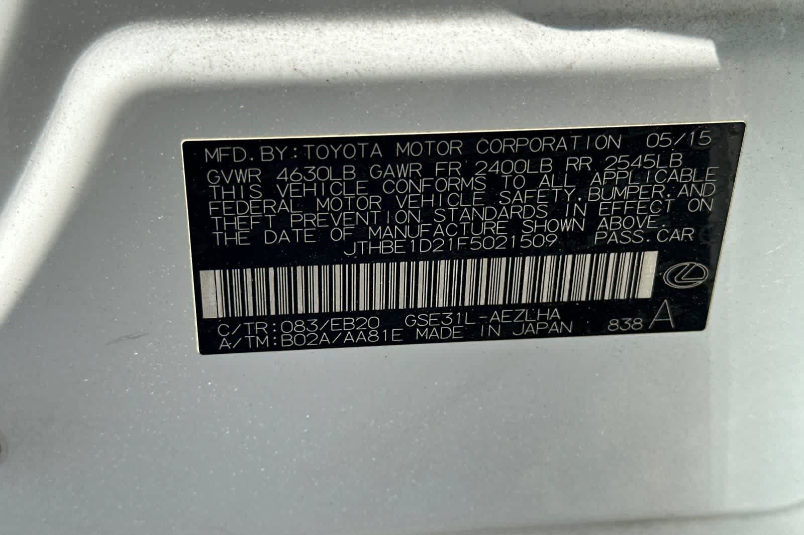 Used 2015 Lexus IS 350 w/ F-Sport Package RWD image 37