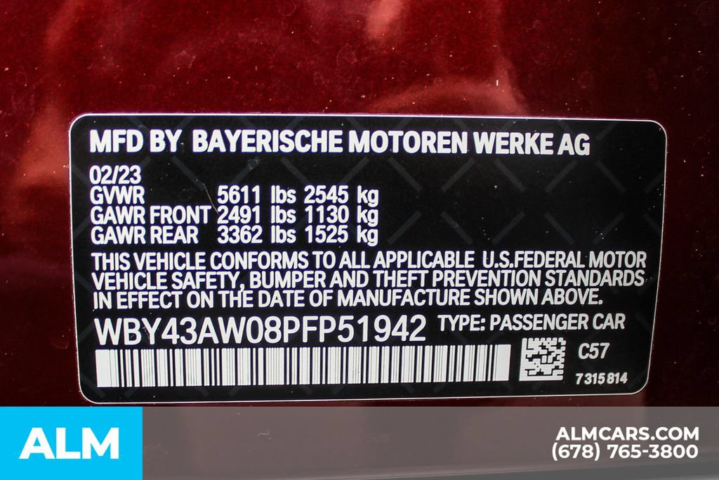 Used 2023 BMW i4 eDrive35 w/ Premium Package RWD image 38