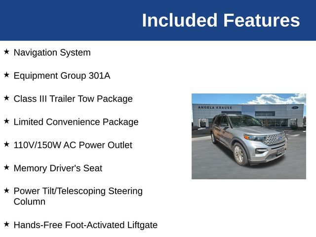 Used 2021 Ford Explorer Limited w/ Equipment Group 301A RWD image 5