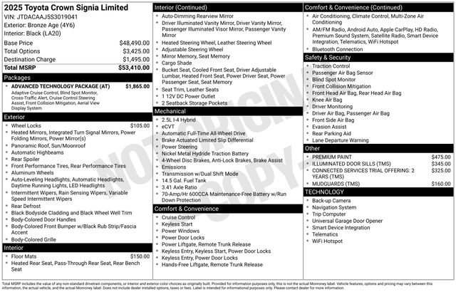 Used 2025 Toyota Crown Signia w/ Advanced Technology Package image 2