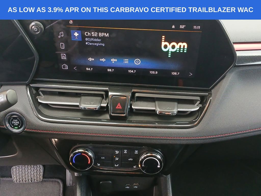 Certified 2024 Chevrolet TrailBlazer RS w/ Driver Confidence Package image 13