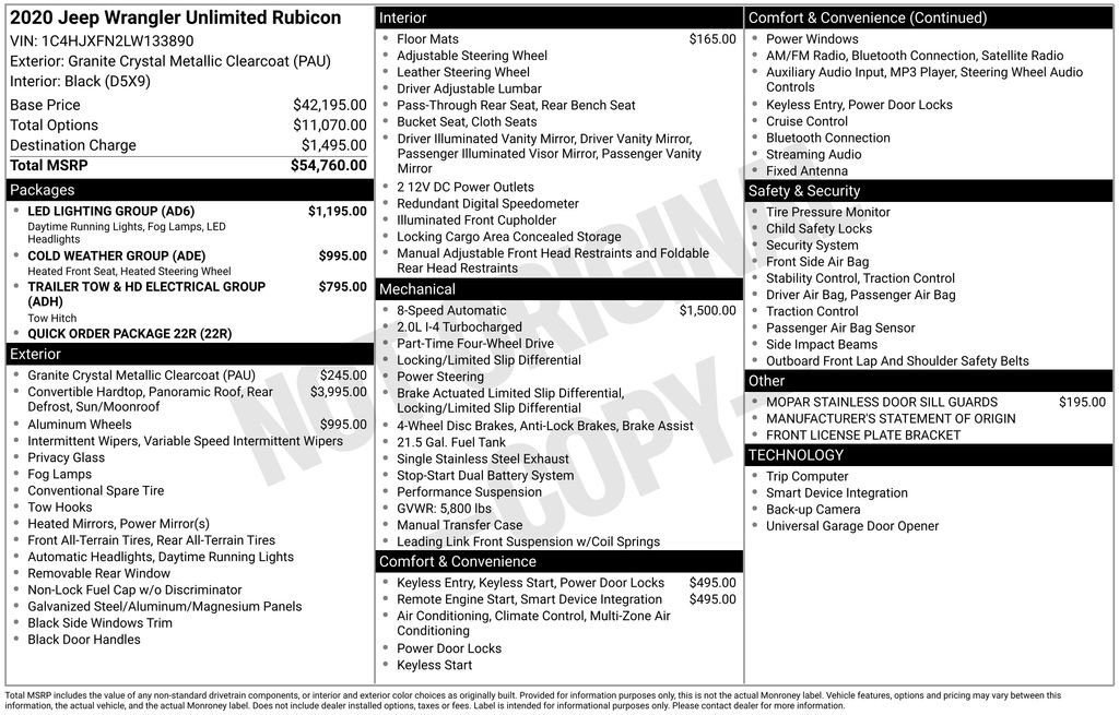 Used 2020 Jeep Wrangler Unlimited Rubicon w/ LED Lighting Group image 28