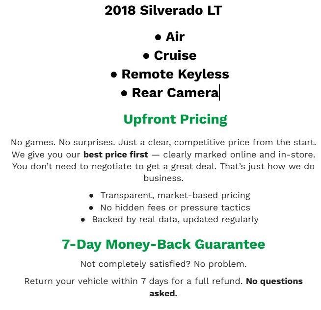 Used 2018 Chevrolet Silverado 1500 LT w/ Trailering Package RWD image 2