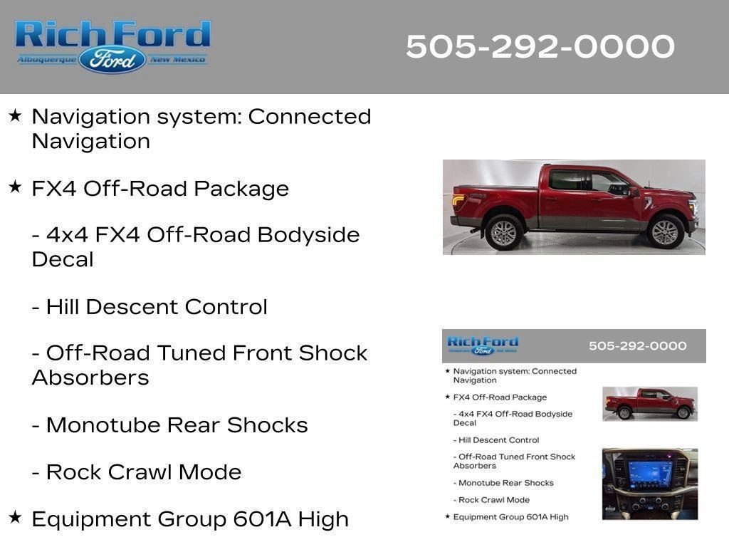 Certified 2025 Ford F150 King Ranch w/ FX4 Off-Road Package AWD/4WD image 37