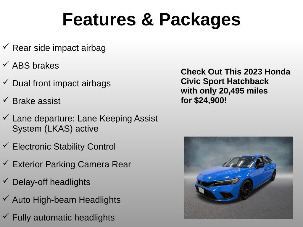 Certified 2023 Honda Civic Sport image 16