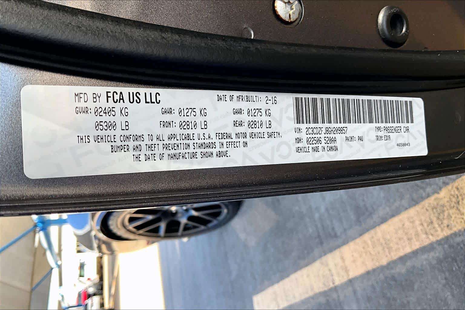 Used 2016 Dodge Challenger R/T Scat Pack RWD image 35