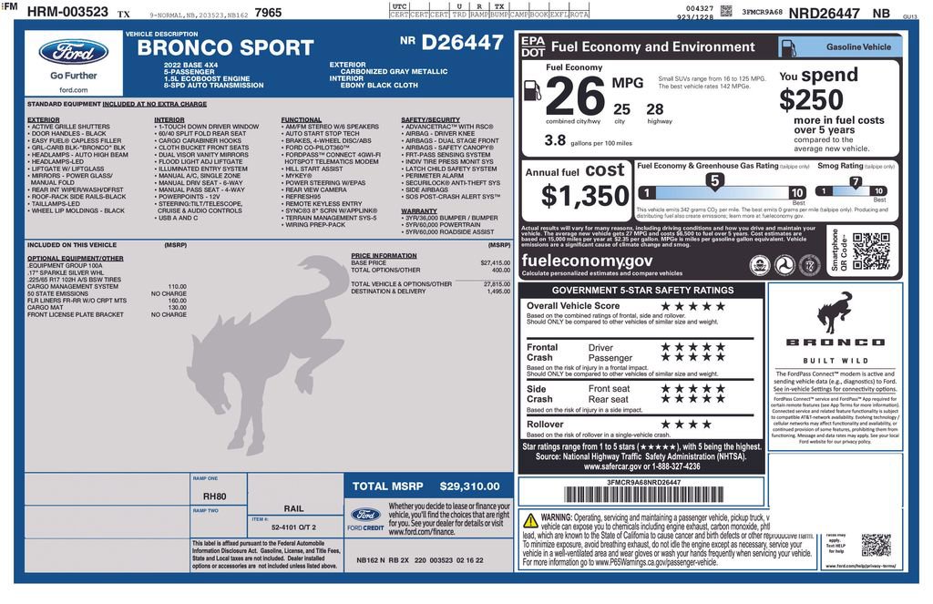 Used 2022 Ford Bronco Sport image 11