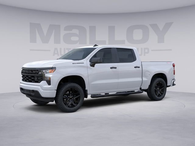 New 2024 Chevrolet Silverado 1500 Custom w/ Turbomax Blackout Package AWD/4WD image 8
