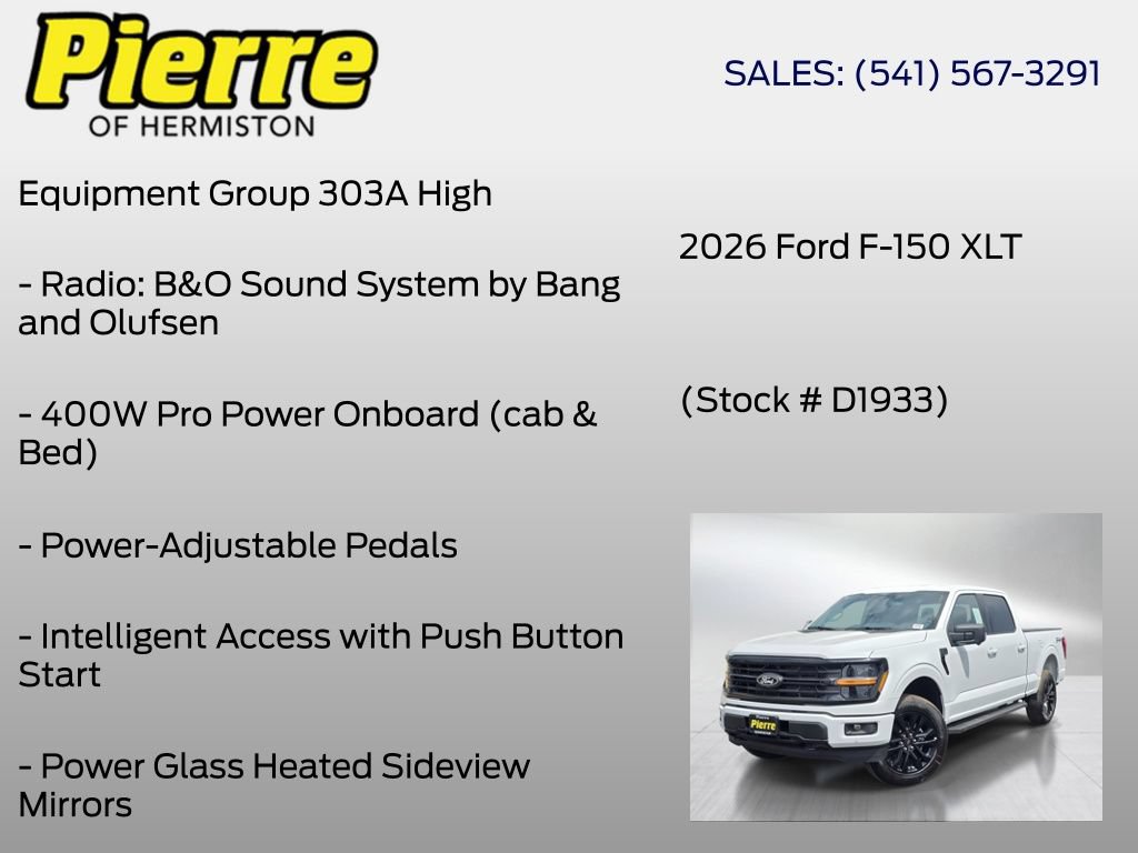 New 2026 Ford F150 XLT w/ Equipment Group 303A High AWD/4WD image 18
