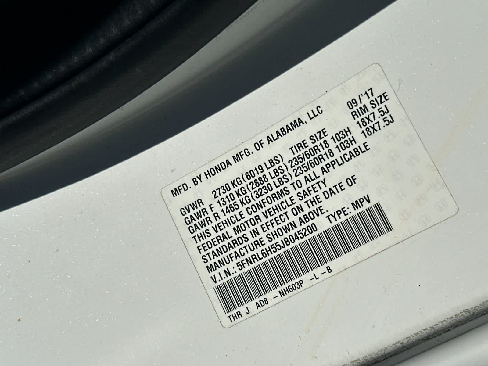 Used 2018 Honda Odyssey EX image 33