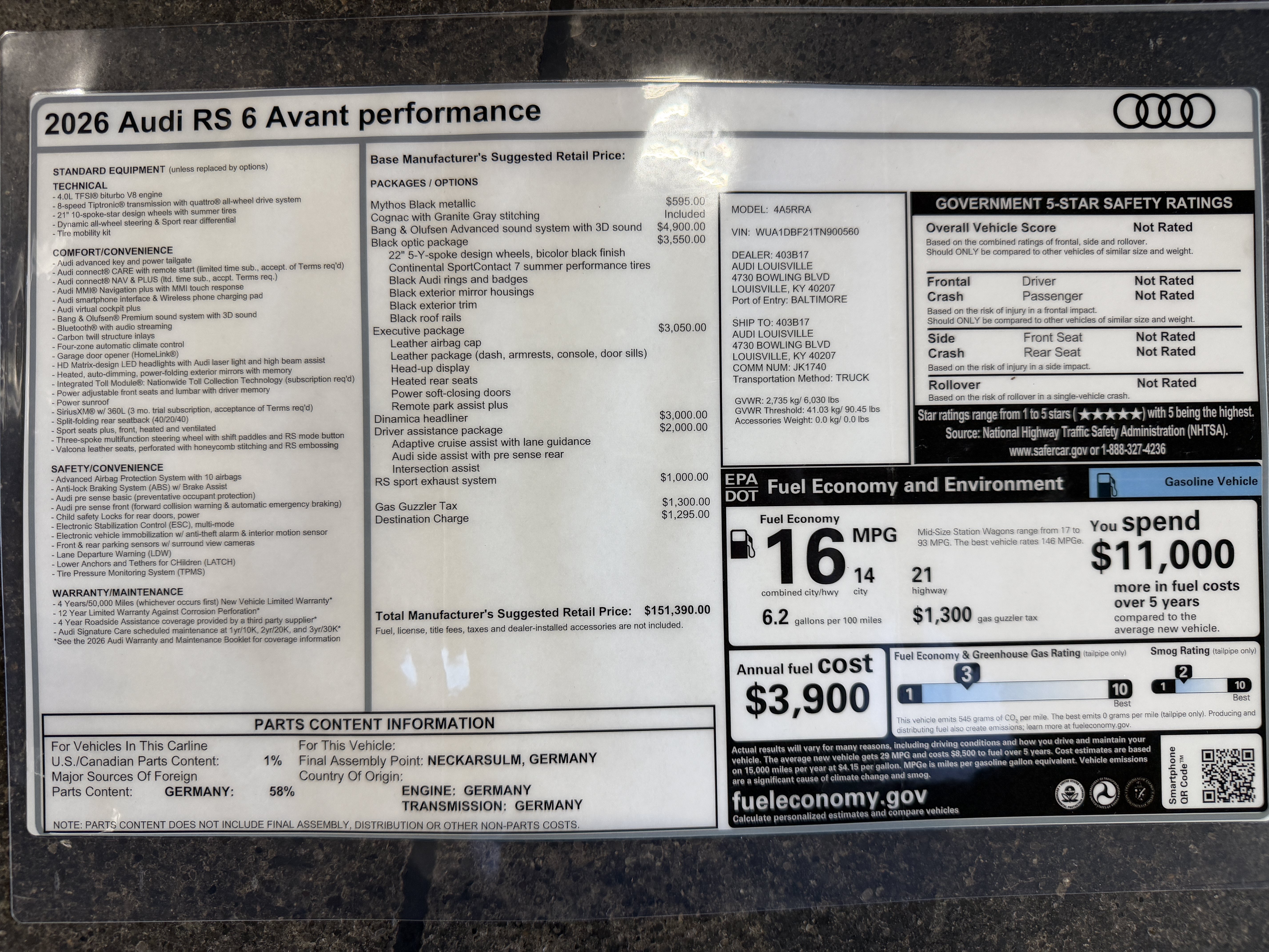 Used 2026 Audi RS 6 performance AWD/4WD image 19