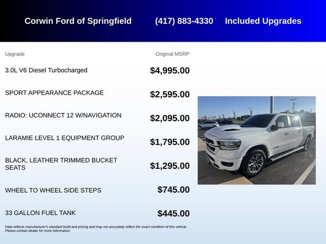 Used 2020 RAM 1500 Laramie w/ Sport Appearance Package RWD image 5