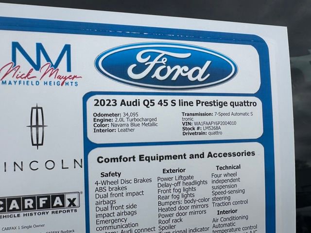 Used 2023 Audi Q5 2.0T Prestige image 35