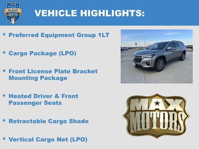 Used 2023 Chevrolet Traverse LT w/ LPO, Cargo Package image 6