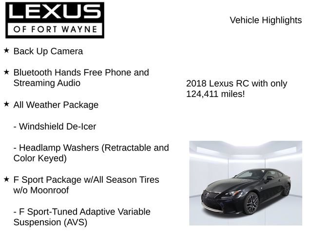 Used 2018 Lexus RC 350 AWD image 8