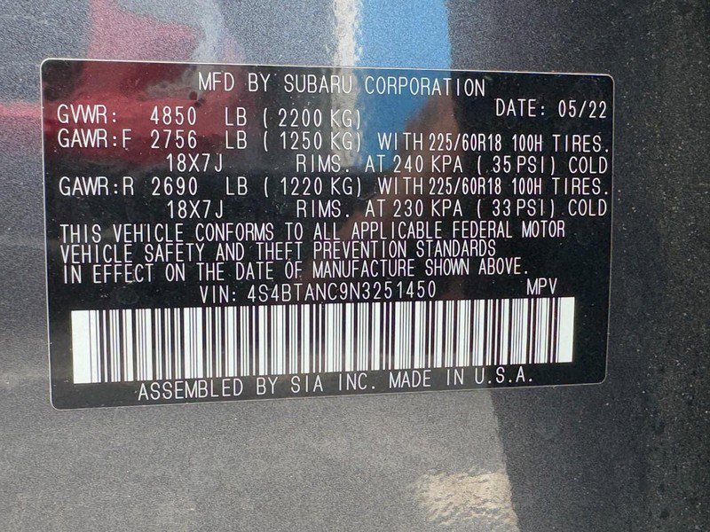 Used 2022 Subaru Outback Limited AWD/4WD image 25