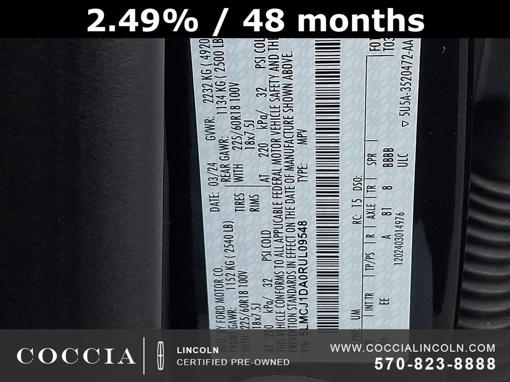 Certified 2024 Lincoln Corsair AWD image 26