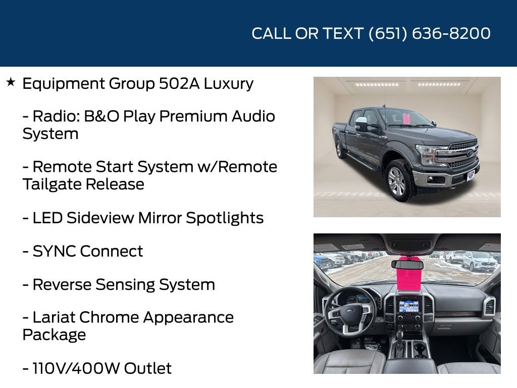 Used 2018 Ford F150 Lariat w/ Equipment Group 502A Luxury image 10