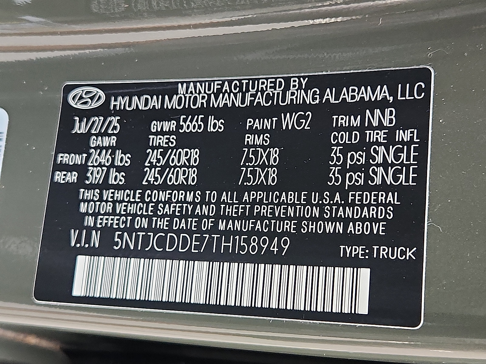 Certified 2026 Hyundai Santa Cruz SEL AWD/4WD image 27
