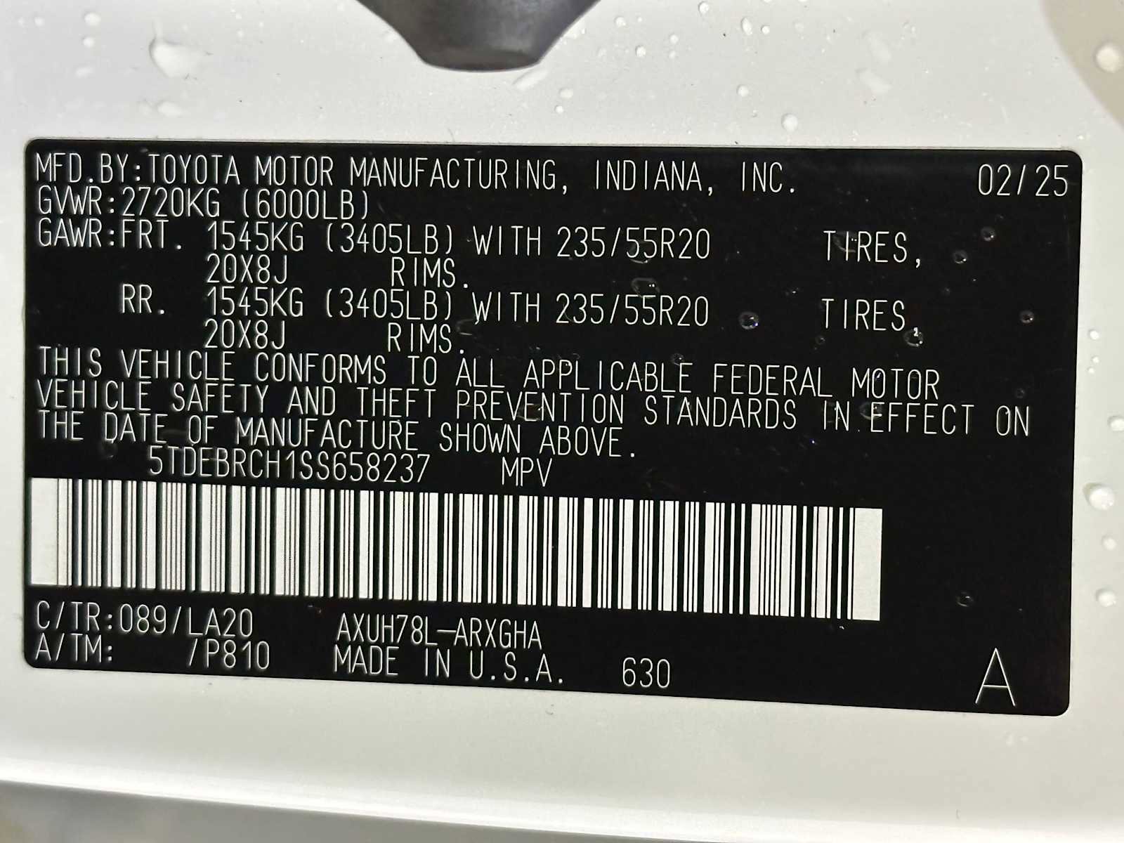 Certified 2025 Toyota Highlander Platinum image 32