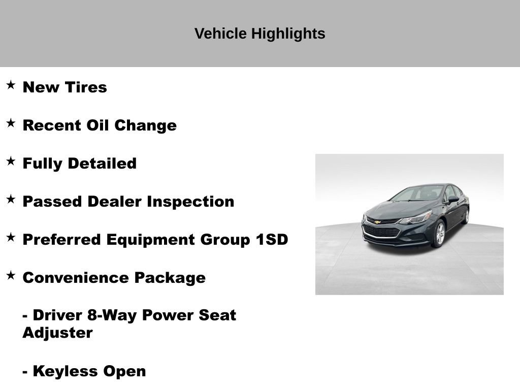 Used 2018 Chevrolet Cruze LT w/ Convenience Package image 9