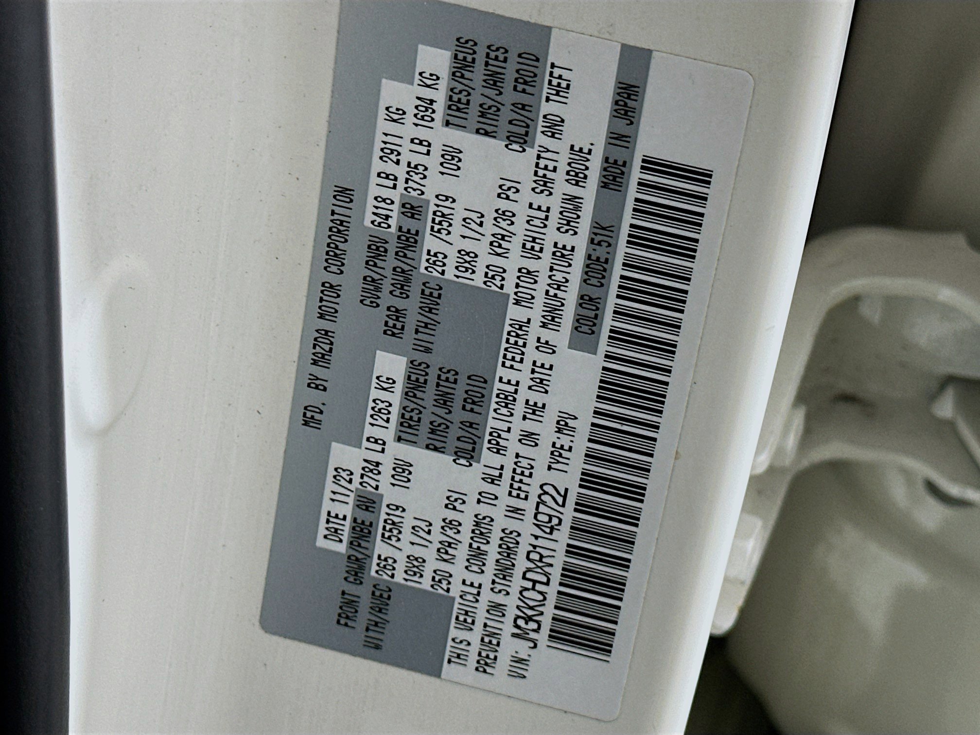 Used 2024 MAZDA CX-90 3.3 Turbo w/ Preferred Plus image 12