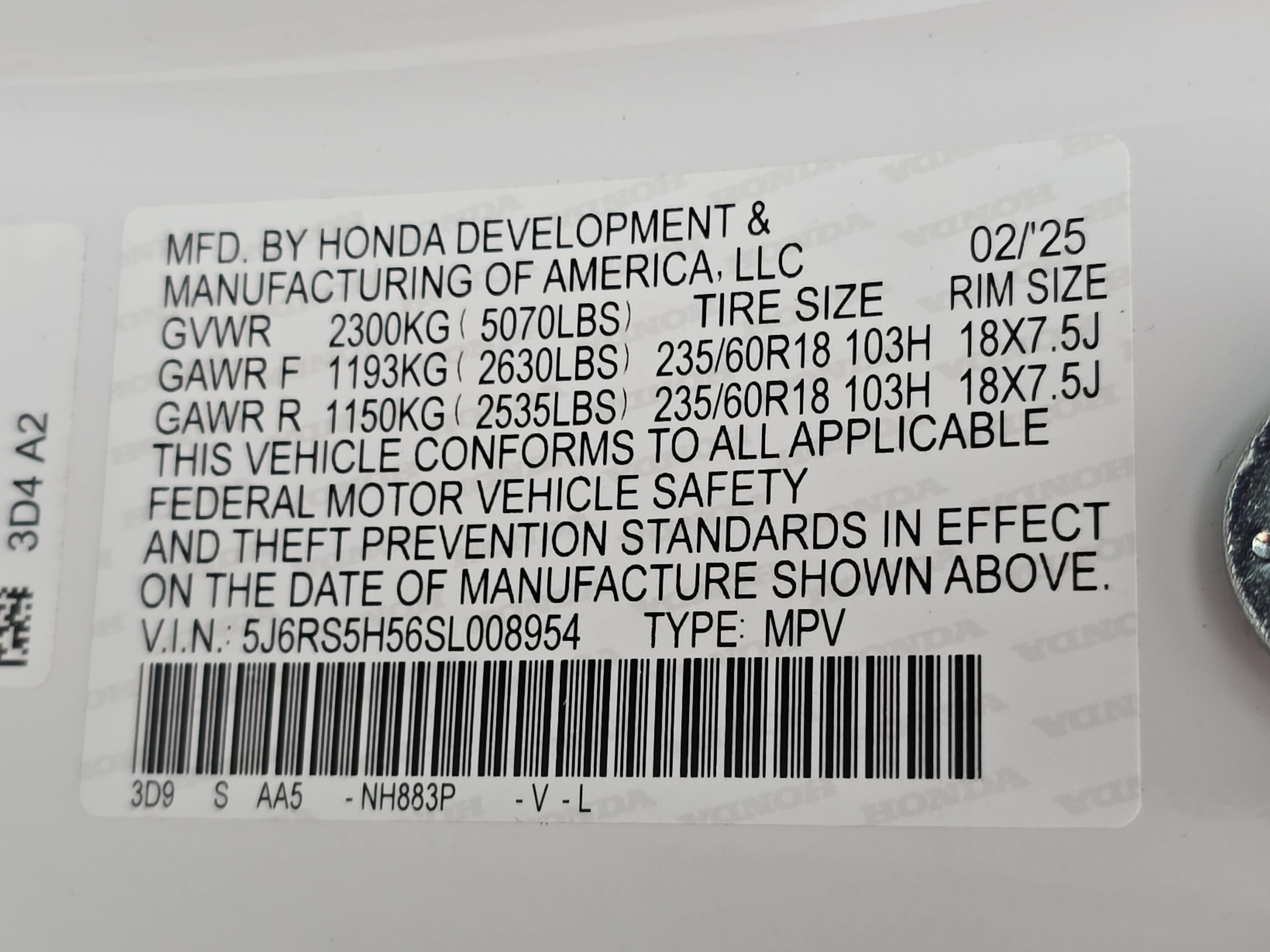 Certified 2025 Honda CR-V Sport image 35