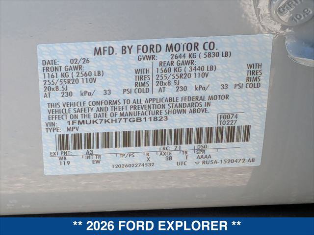New 2026 Ford Explorer ST-Line w/ Premium Package image 20