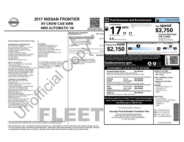 Used 2017 Nissan Frontier SV AWD/4WD image 4