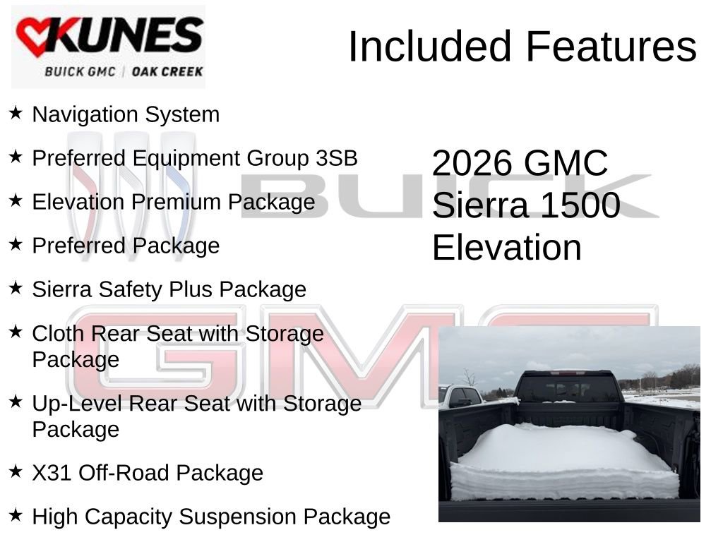 New 2026 GMC Sierra 1500 Elevation w/ Elevation Premium Package AWD/4WD image 2