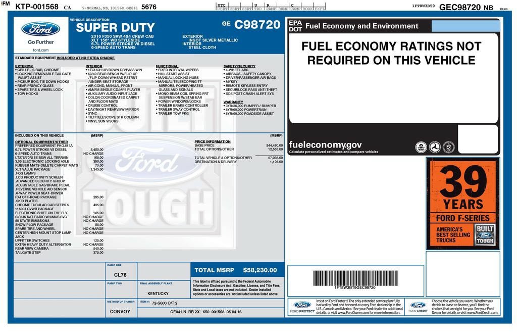 Used 2016 Ford F350 XLT w/ XLT Value Package AWD/4WD image 27