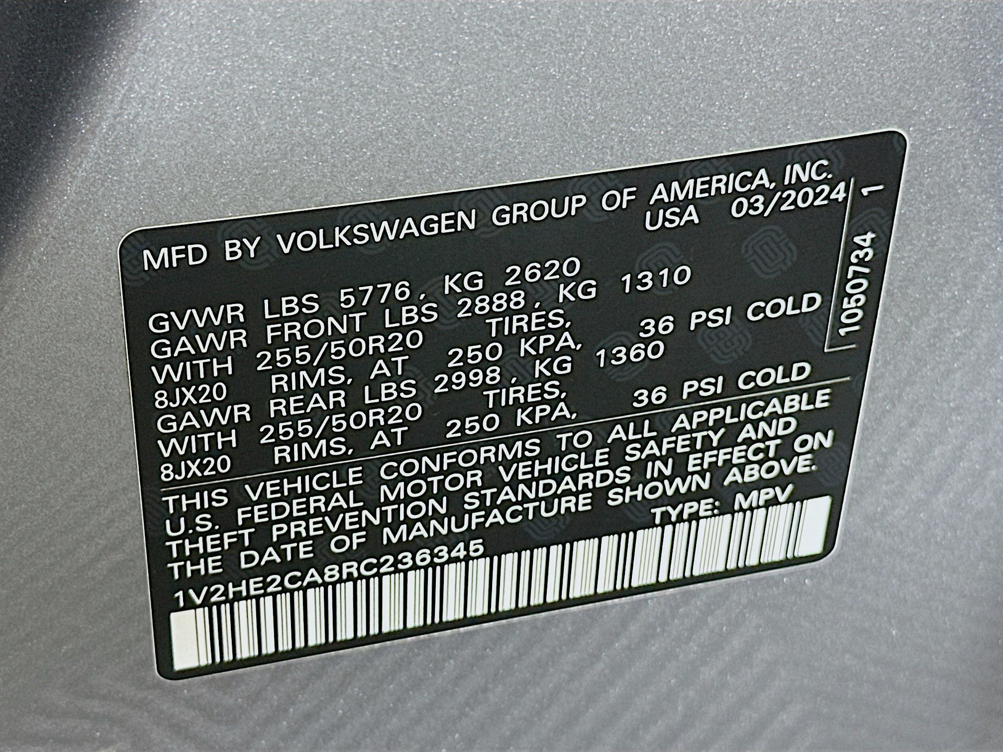 Used 2024 Volkswagen Atlas Cross Sport SE AWD/4WD image 12