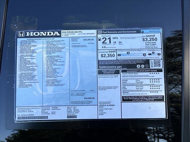 New 2026 Honda Ridgeline RTL image 19