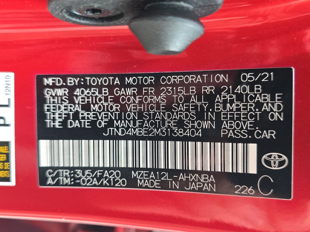 Used 2021 Toyota Corolla SE w/ SE Preferred Package FWD image 34