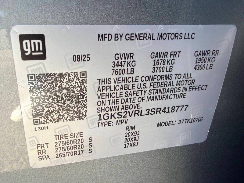 Used 2025 GMC Yukon AT4 Ultimate w/ LPO, Floor Liner Package AWD/4WD image 49