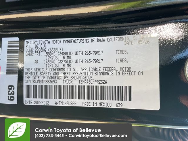 New 2026 Toyota Tacoma TRD Off-Road AWD/4WD image 23