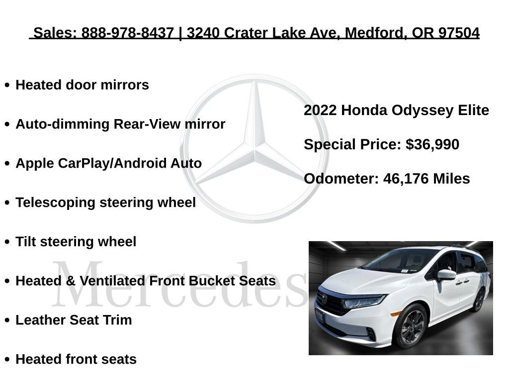 Used 2022 Honda Odyssey Elite image 13