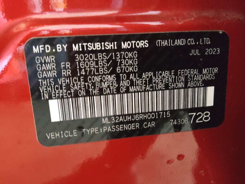 Used 2024 Mitsubishi Mirage ES FWD image 33