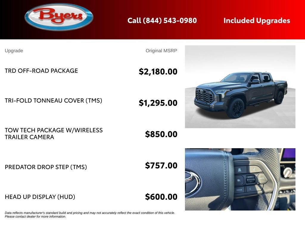 New 2026 Toyota Tundra Platinum w/ TRD Off-Road Package AWD/4WD image 5