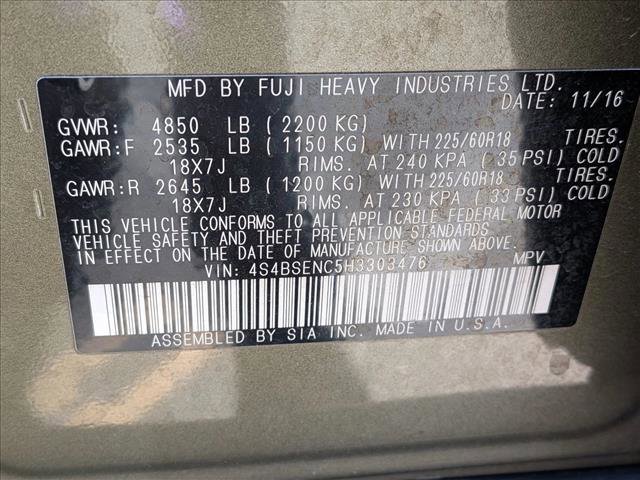 Used 2017 Subaru Outback 3.6R Limited image 14