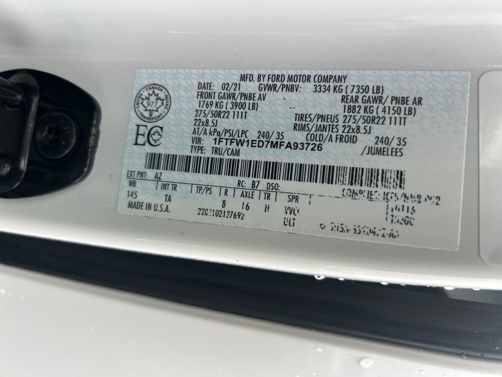 Used 2021 Ford F150 Limited image 34