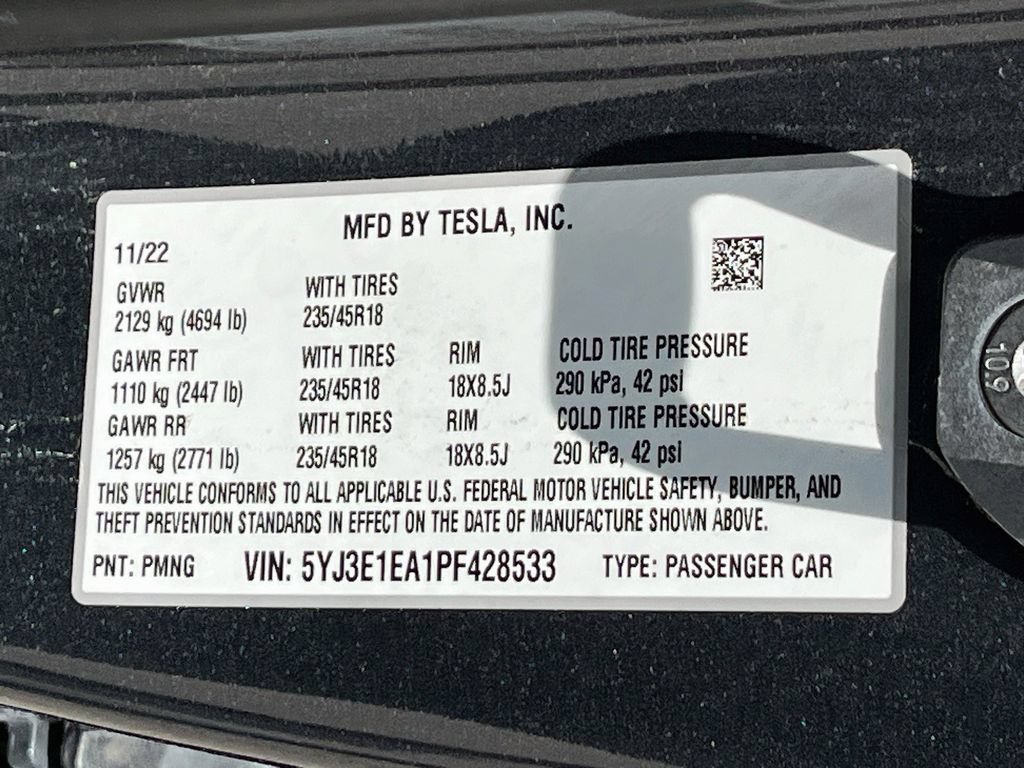 Used 2023 Tesla Model 3 Standard Range RWD image 33