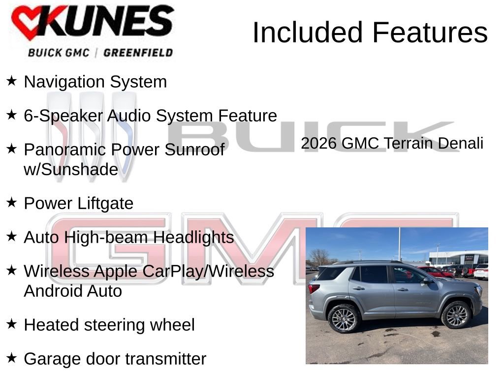 New 2026 GMC Terrain Denali w/ LPO, Floor Liner Package image 3