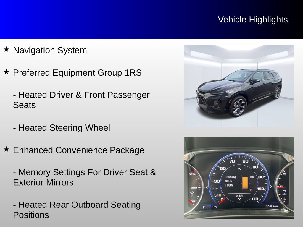 Used 2022 Chevrolet Blazer RS w/ Enhanced Convenience Package AWD/4WD image 12
