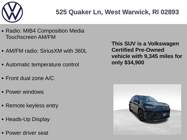 Certified 2025 Volkswagen Tiguan SE R-Line AWD/4WD image 7