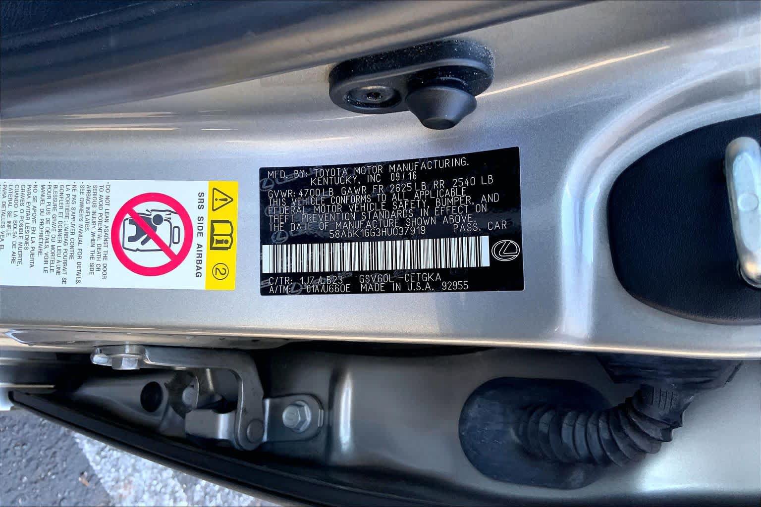 Used 2017 Lexus ES 350 FWD image 33