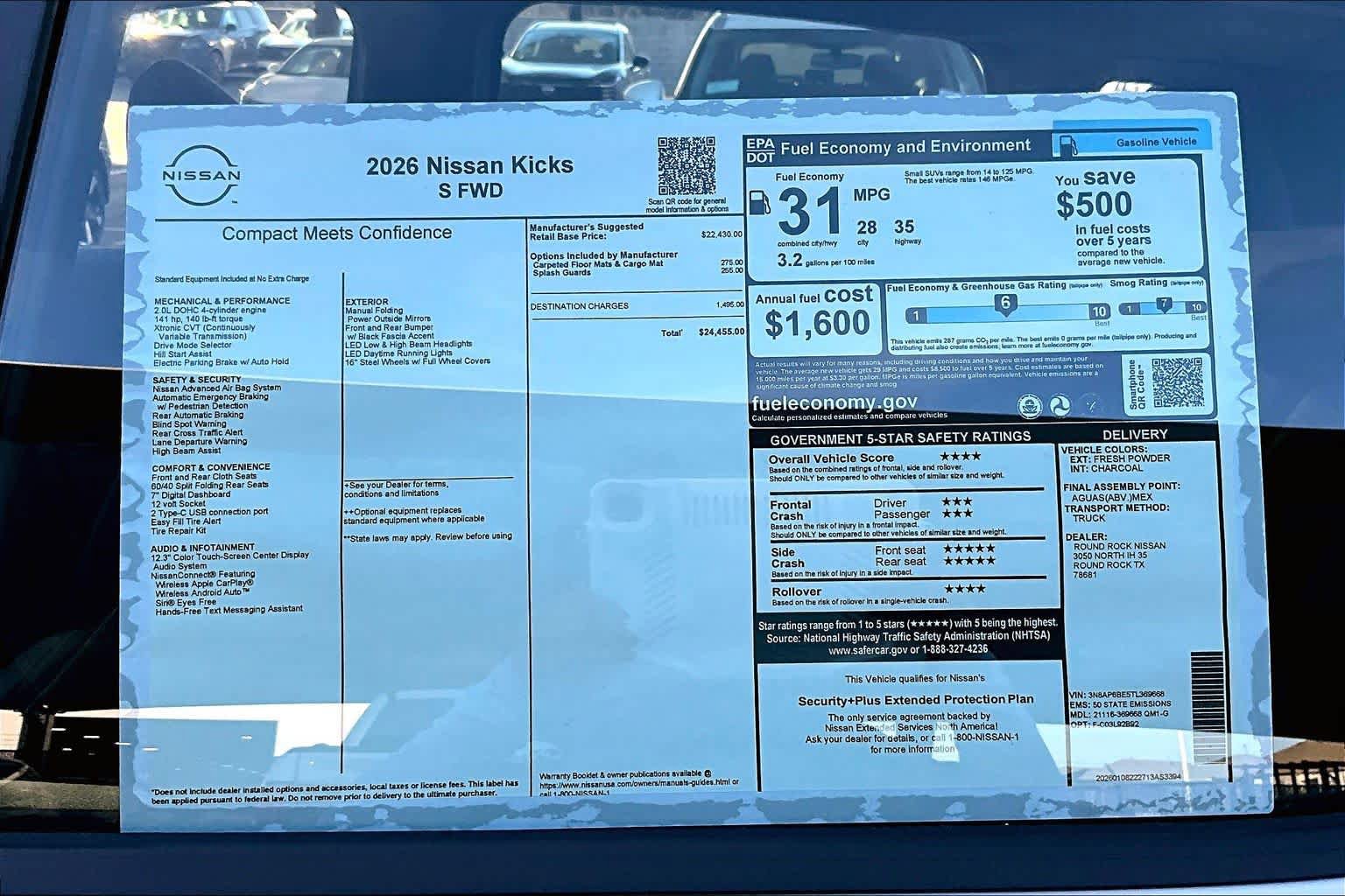 New 2026 Nissan Kicks S image 19