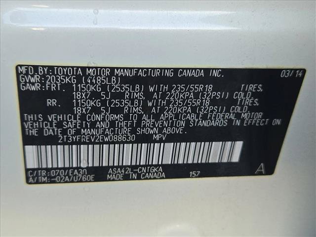 Used 2014 Toyota RAV4 Limited w/ Technology Package FWD image 14
